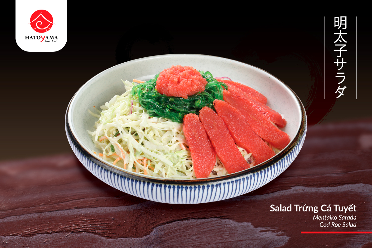 A42. salat trứng cá tuyết Code rose salada